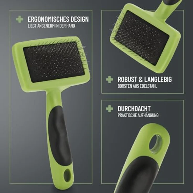 ReaVET TESTURTEIL SEHR GUT 05/24 Hundebürste & Katzenbürste für Langhaar I Kleine Rassen (S) I Entfernt sanft Unterwolle, Verfilzungen & Knoten I Haustier Bürsten – Bild 4