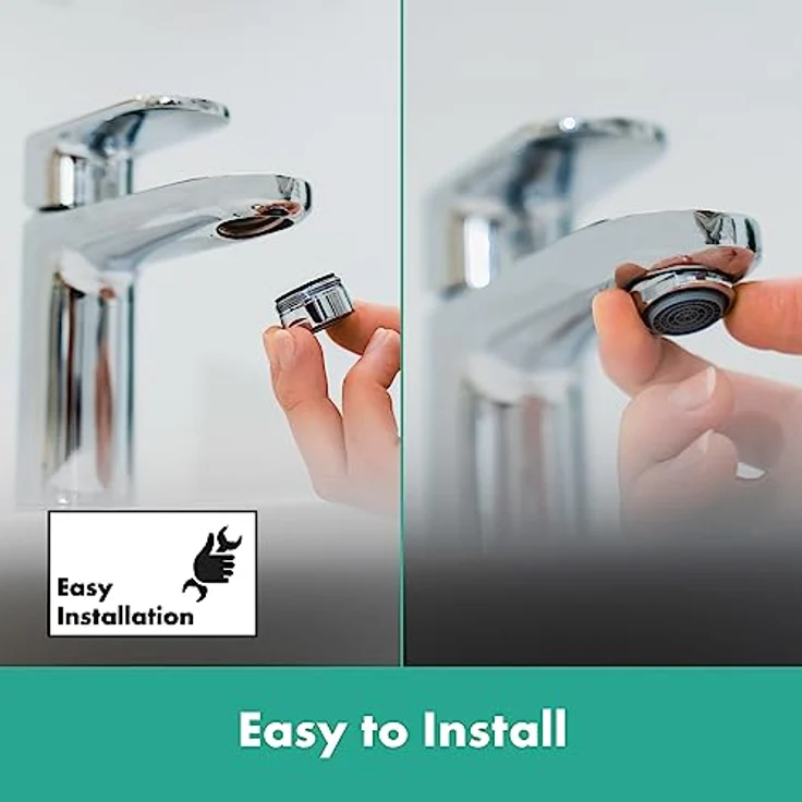 hansgrohe Spültischarmatur mit Luftsprudler-Set, 2 Stück – Bild 7