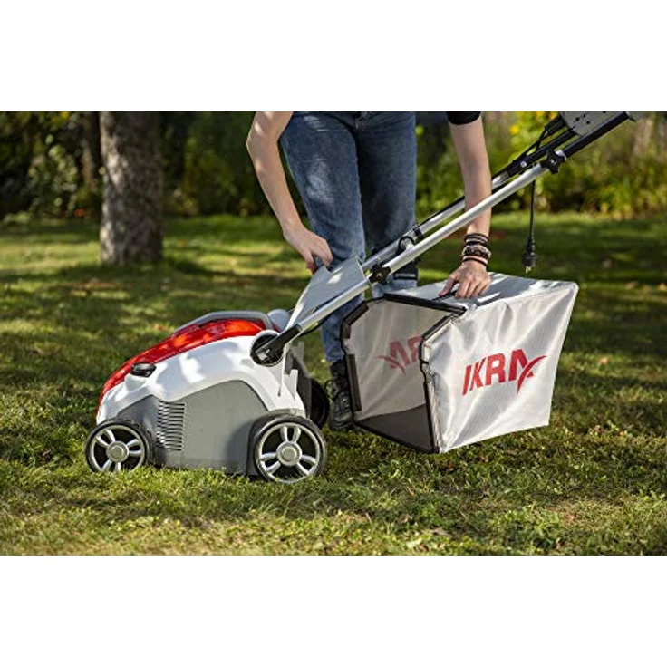 IKRA Elektro Vertikutierer Rasenlüfter IEVL 1738 Fangkorb 50l Arbeitsbreite 38cm Arbeitstiefe einstellbar 1.700W – Bild 5