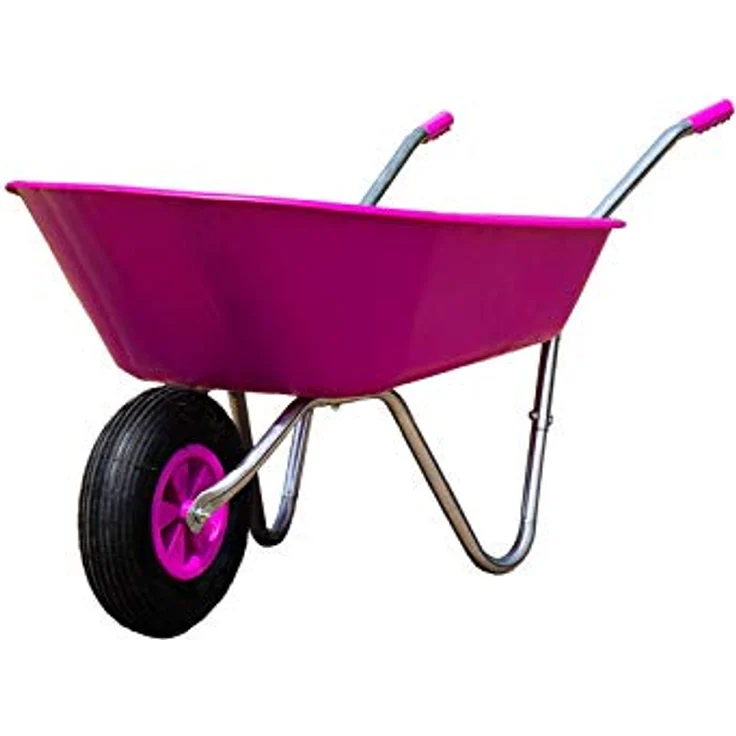 HTI-Living Schubkarre Schubkarre Havel 65 Pink, Gartenkarre 62,5 kg Volumen, belastbar bis 80 kg – Bild 2