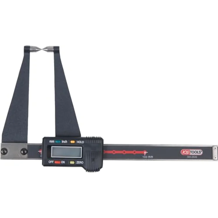 KSTOOLS Digital-Bremsscheiben-Messschieber 0-100 mm, rostfreier Stahl, LCD-Display, mit Hold-Taste und Reset-Funktion – Bild 5