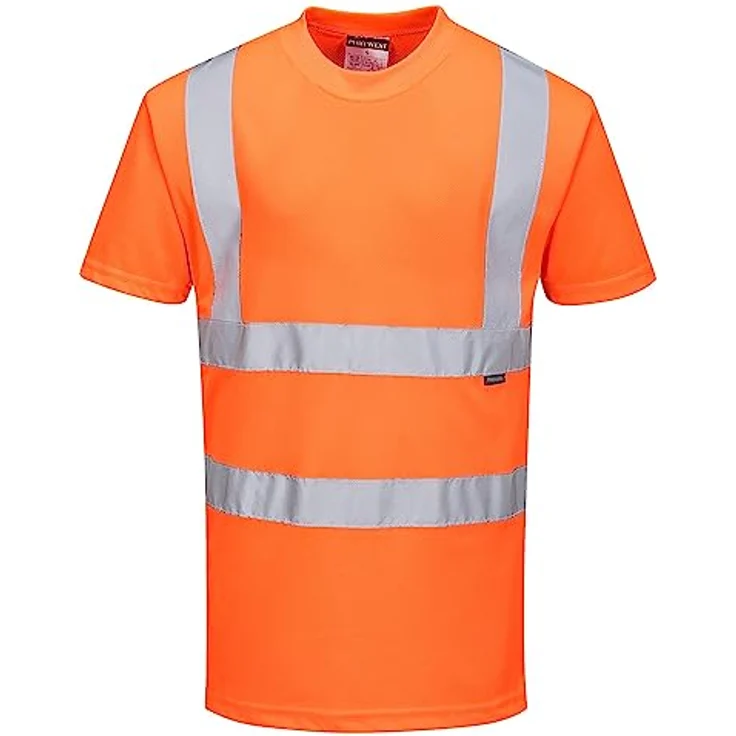 Portwest Herren Warnschutz T-Shirt Atmungsaktiv, Klasse 2 Gr. XXXXL – Bild 2