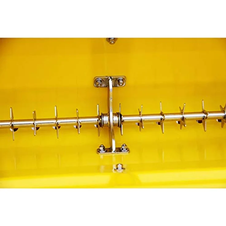 Cemo Streuwagen "KS 35-E", 35 l mit Lufträdern, klappbarem Stützfuß und längenverstellbarer Schubstange – Bild 3