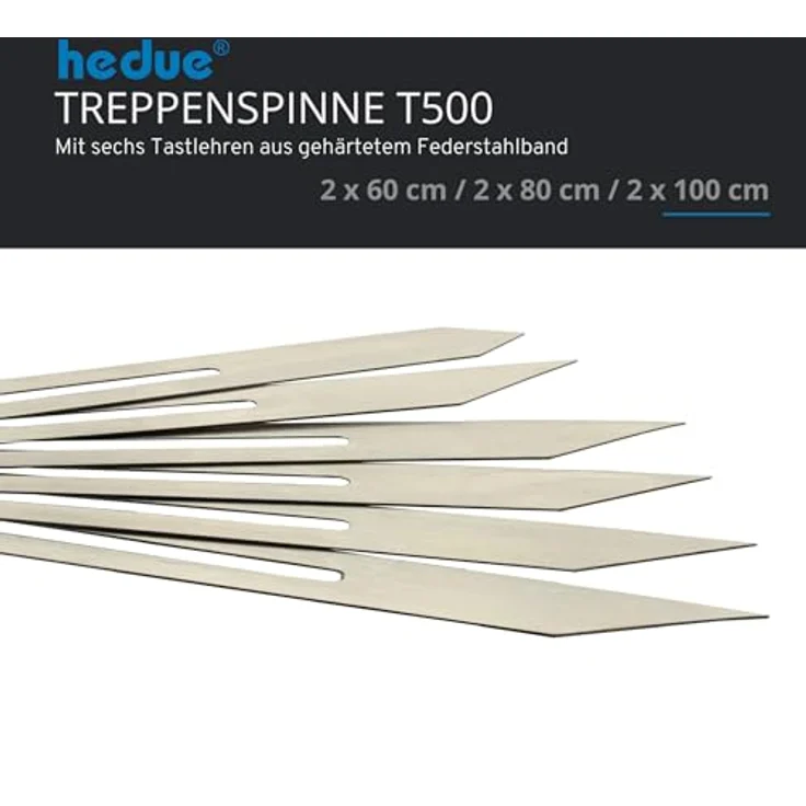 hedue Treppenspinne T500 - Treppenlehre zum Übertragen von Stufenmaßen, Winkelschablone Treppe – Bild 2