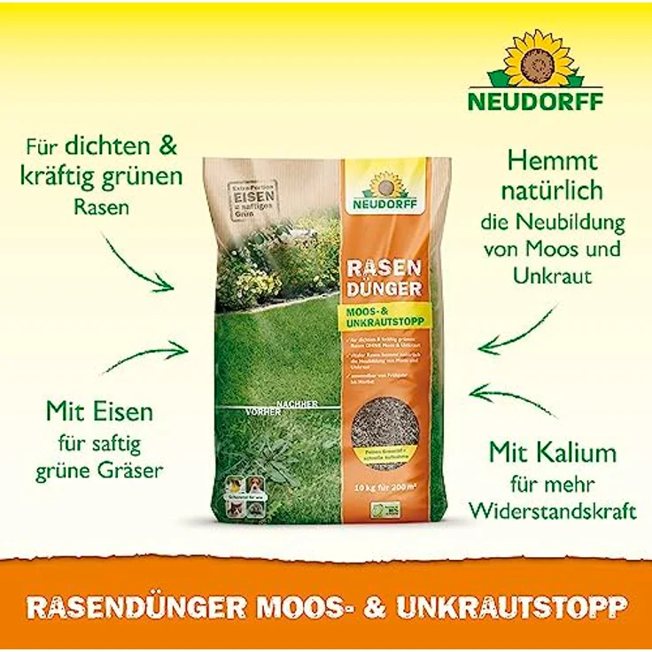 Neudorff RasenDünger SPEZIAL 5PLUS1 10 kg – Bild 2