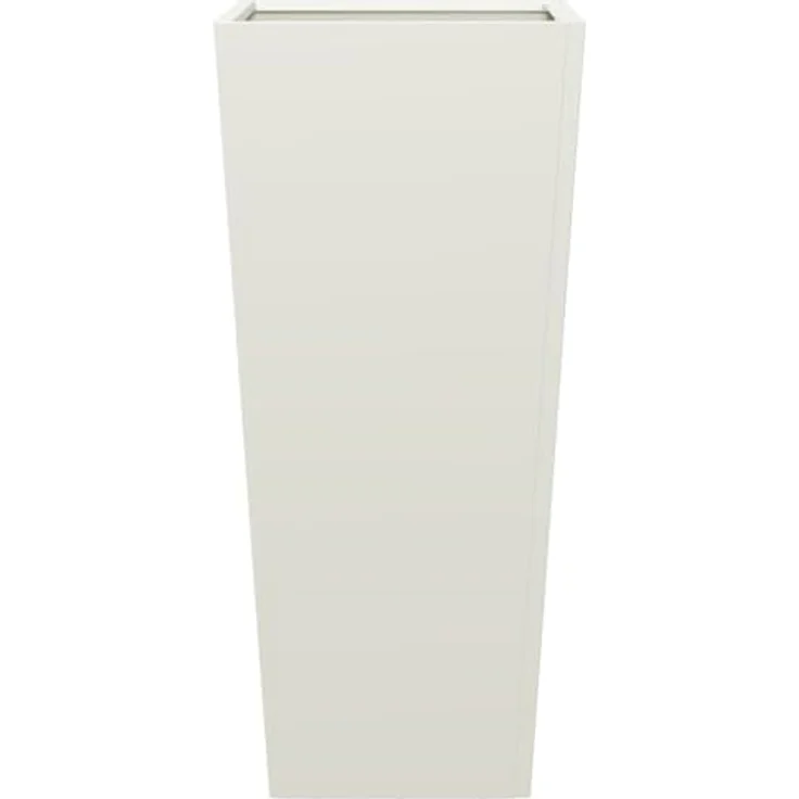 vidaXL Pflanzkübel Weiß 35x35x75 cm Stahl, Robust und geräumig für Garten und Terrasse – Bild 4
