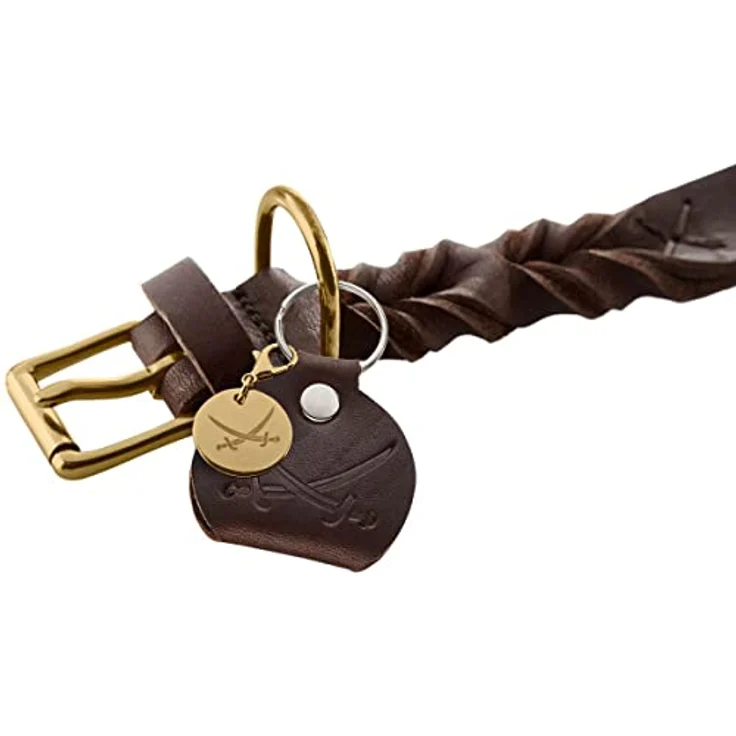 Hunter Hunde-Halsband Sansibar Solid dunkelbraun M-L – Bild 3