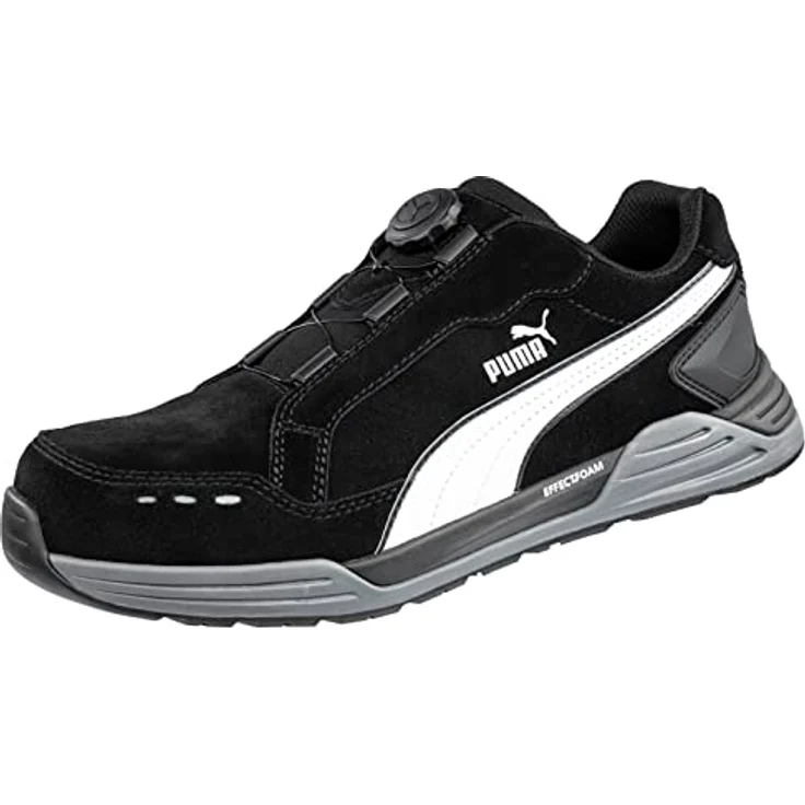 PUMA Safety AIRTWIST DISC BLACK LOW, Sicherheitsschuh mit EFFECT.FOAM Dämpfung und FAP®lite Durchtrittschutz, schwarz – Bild 1
