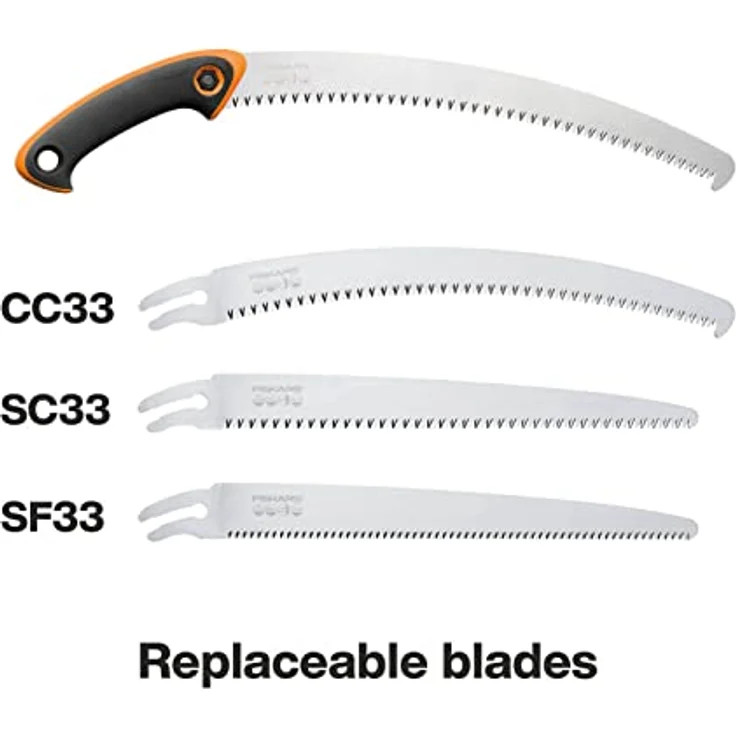 Fiskars Profi Handsäge für frisches Holz, Grobzahnung, Hochwertiges Stahl-Sägeblatt, Schwarz-Orange, SW-330, 1020199 – Bild 4