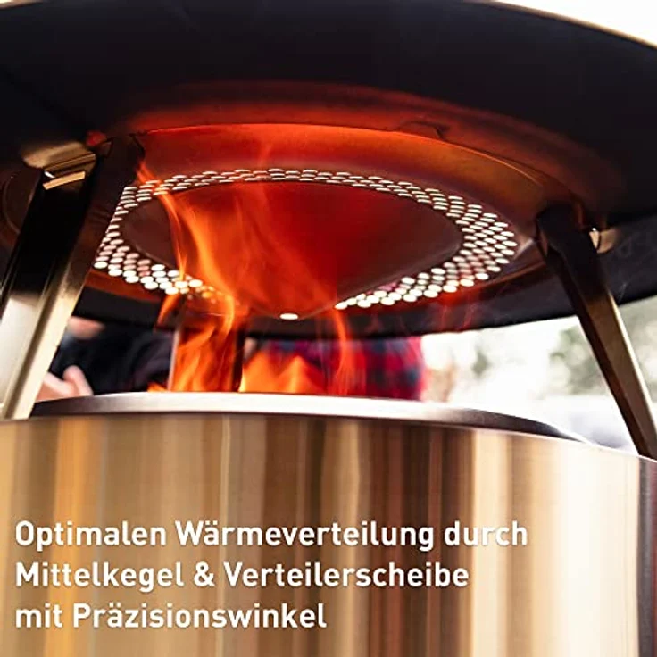 Solo Stove Bonfire Wärmeverteiler, Edelstahl mit 3 abnehmbaren Füßen, effizienter Wärmeverteilung, Maße (HxØ): 25,4 x 63,5 cm, 3 kg – Bild 2