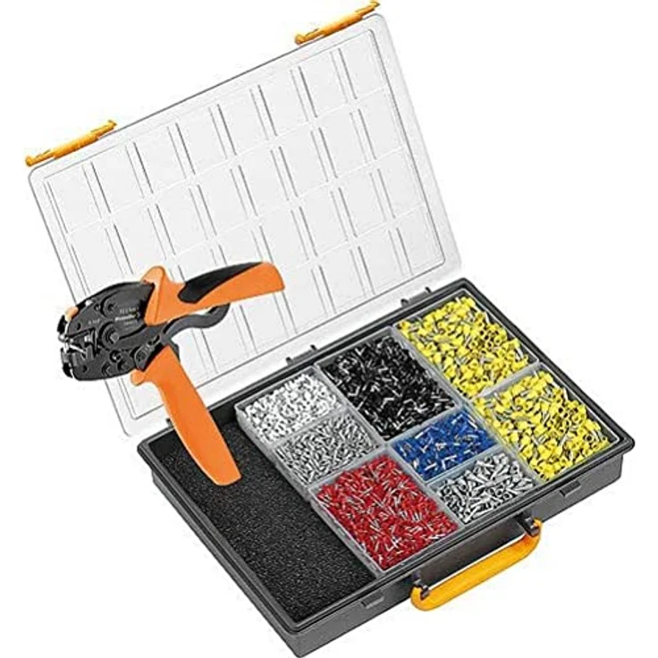 Weidmüller Kabelverarbeitungs-Set PZ 6roto L RC (inkl. Crimpzange und Aderendhülsen in verschiedenen Größen + Farben, mit Kunststoffkoffer) 485803 – Bild 1