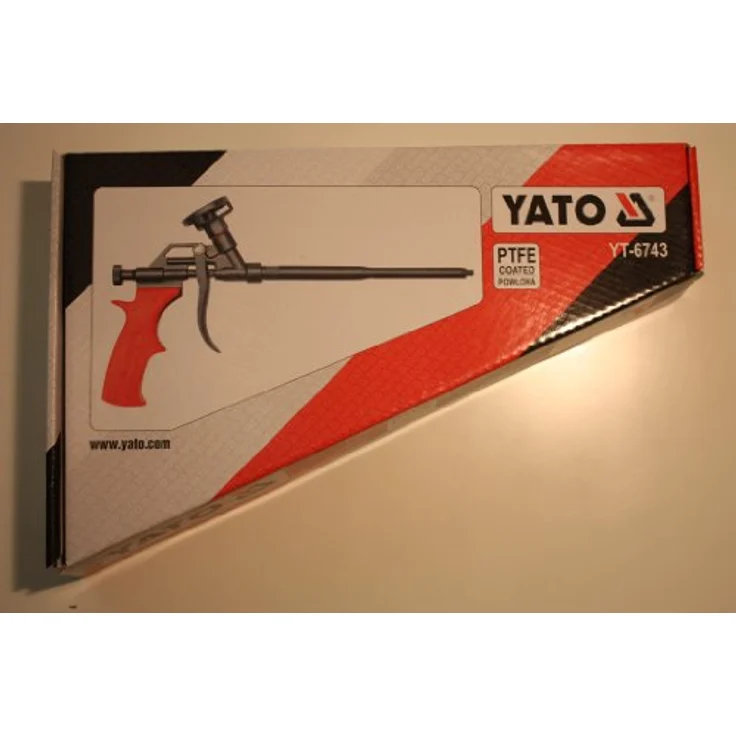 YATO YT-6743 Applikator aus Aluminium und Messing, schwarz-griff, Kartuschenpistole mit PTFE-Beschichtung – Bild 1
