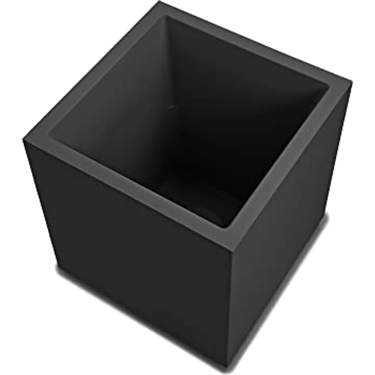 ONDIS24 Pflanzkübel Vulkan 40, Blumenkübel mit Wasserspeicher, Gestein/Basalt/Graphit Optik, 31 Liter Pflanzvolumen – Bild 2