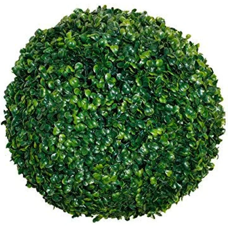 Spetebo Buchsbaumkugel grün - Ø 20 cm - Garten Deko Buchsbaum Kugel künstlich Buchskugel