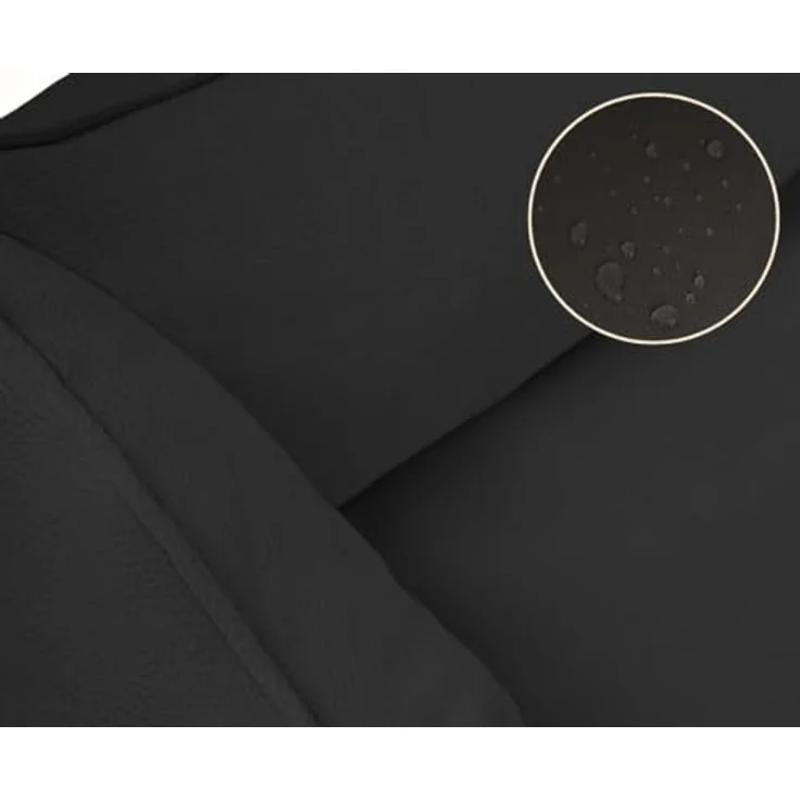 Knuffelwuff Hundebett Oliver, XXL - Schwarz | Orthopädisch mit Memory Foam, wasserabweisend, Easy Clean Wildlederoptik, gelenkschonend für kleine bis große Hunde – Bild 3
