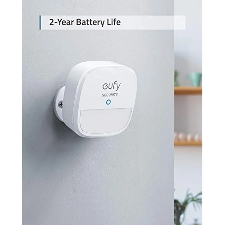 eufy Security Bewegungssensor, Sicherheitssystem mit Alarm, 100° Blickfeld, 9m Reichweite, 2 Jahre Akku, Einstellbare Empfindlichkeit, HomeBase erforderlich – Bild 4
