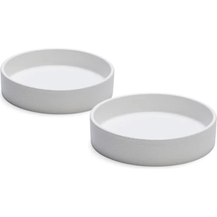Designed By Lotte Napf-Set Hunde Dinnerset Lojs aus Keramik weiß, elegantes Holzrahmen-Design, spülmaschinenfest – Bild 3