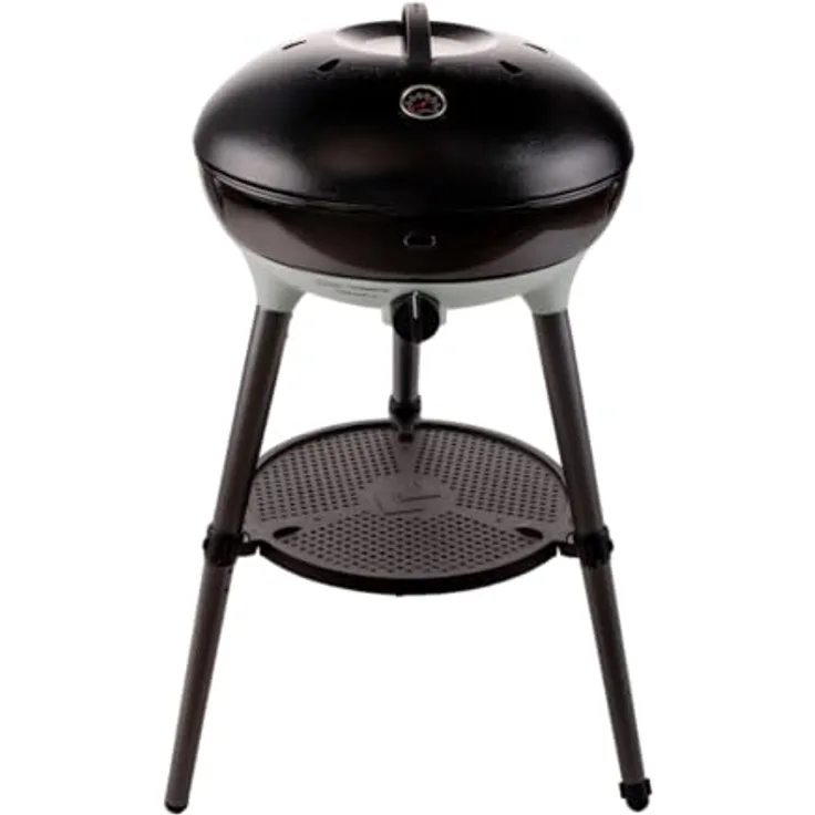 Cadac Carri Chef 50 BBQ 50mbar Gasgrill, tragbarer Campinggrill mit Ø 50 cm, Piezo-Zündung und GreenGrill-Beschichtung