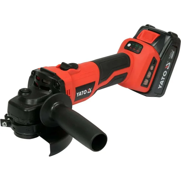 Yato Winkelschleifer WINKELSCHLEIFER 18V DREHZAHLREGELUNG 1x4,0Ah