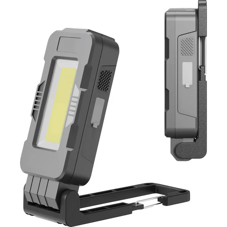Müller-Licht WL3 LED Arbeitsleuchte, akkubetrieben, 8W, 350lm, 3 Lichtfunktionen, inkl. 1 Akku, magnetischer Standfuß