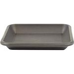 greemotion Blumentopfuntersetzer Jana in Anthrazit-Grau - Blumen-Untersetzer eckig für Pflanzkübel - Pflanzenuntersetzer quadratisch aus Kunststoff - Pflanzen Untertopf 28 x 28cm