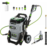 EGO HPW2000E Akku-Hochdruckreiniger 180 bar, 390 l/h, Induktionsmotor, Schaumdüse, Selbstansaugung, Reinigungsmitteltank