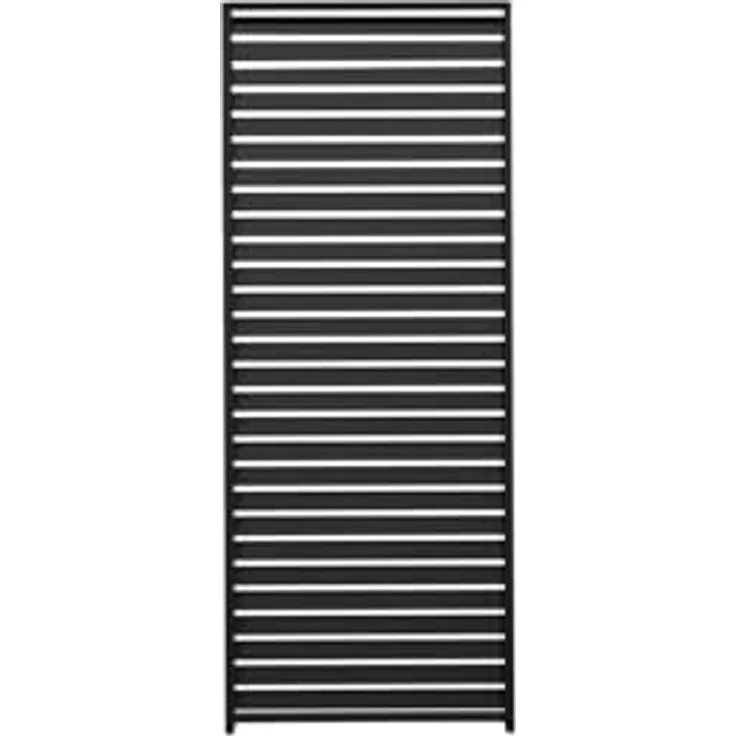 Mirador Feste Lamellenwand für Pergola 80/88S, 0.93m, 1-tlg, anthrazit, korrosionsbeständig, einfache Montage