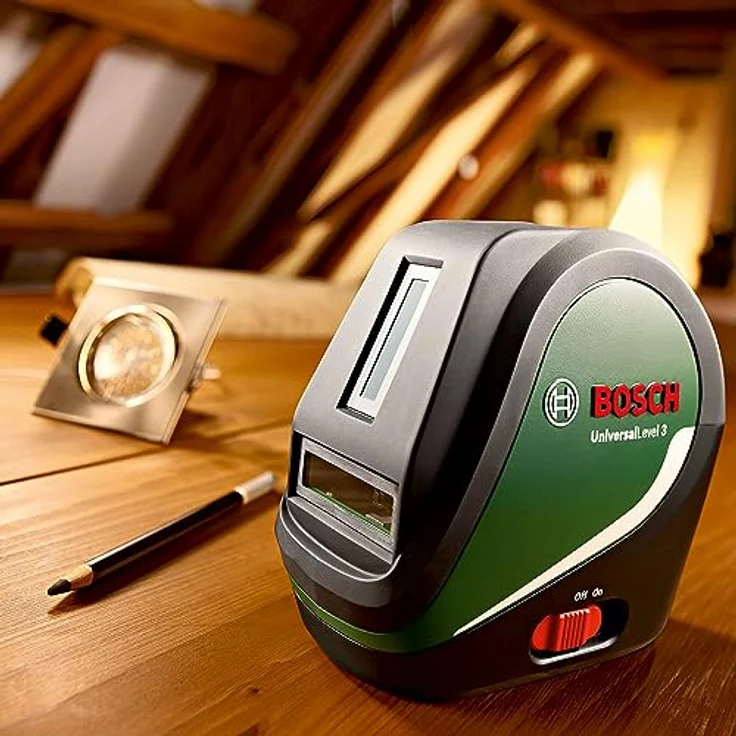 BOSCH Kreuzlinienlaser Universallevel 3, (1 St) - Präzises Messgerät mit hoher Genauigkeit – Bild 5