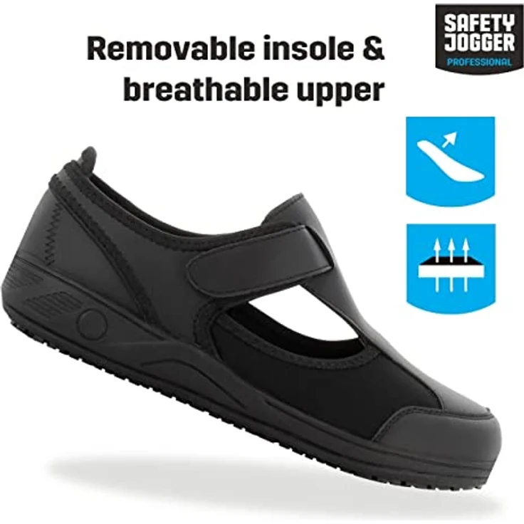 "Safety Jogger CAMILLE Sicherheitsschuh rutschfest, Schwarz" – Bild 2