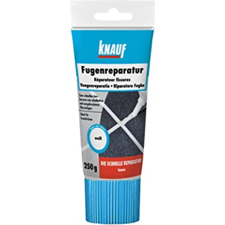 KNAUF Fugenmörtel Knauf Fugenreparatur, gebrauchsfertige Fugenmasse für Fliesen, weiß, 250 g – Bild 1