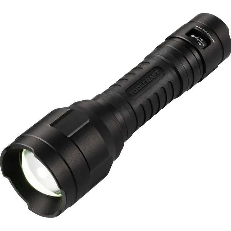 Toolcraft TO-10153320 Taschenlampe, verstellbar mit einstellbarer Punktgröße, 1100 lm