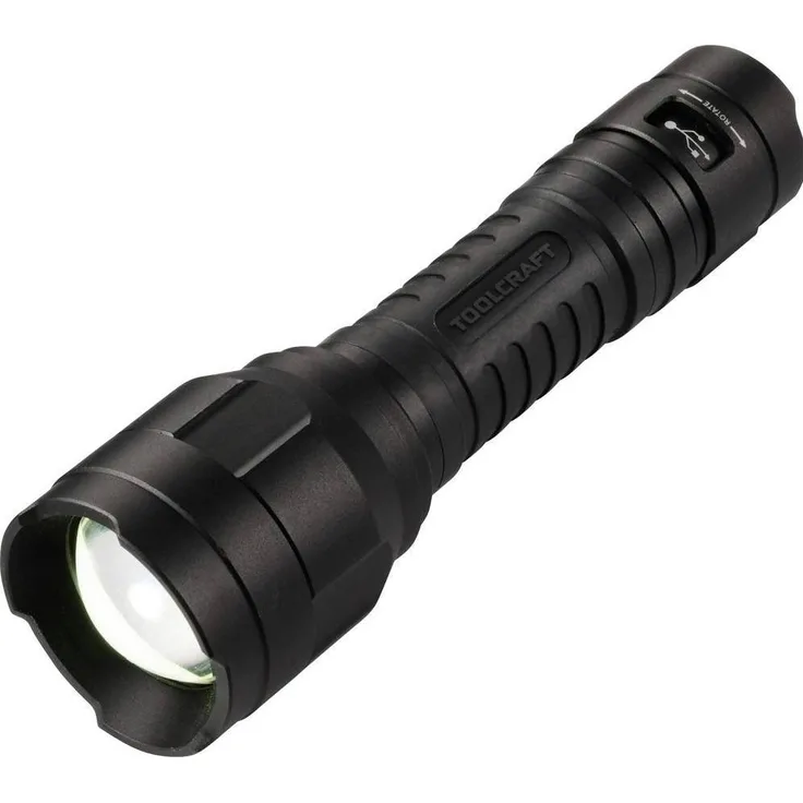 Toolcraft TO-10153320 Taschenlampe, verstellbar mit einstellbarer Punktgröße, 1100 lm