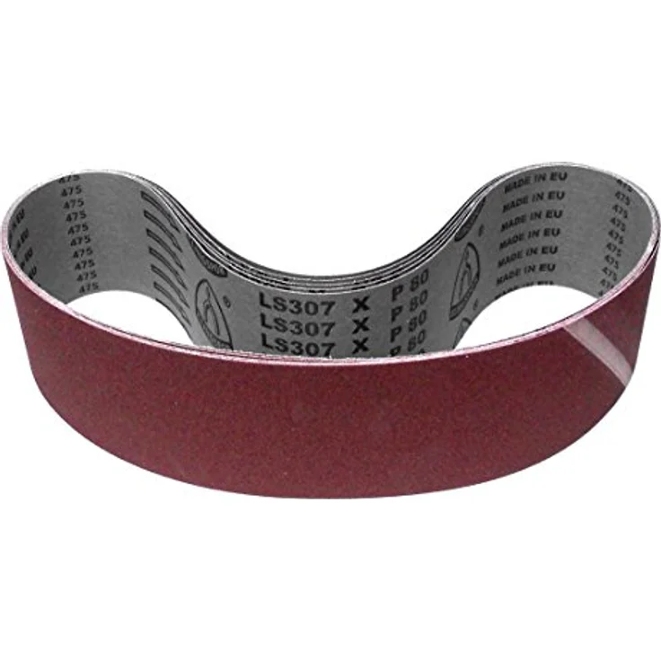 Klingspor Schleifband LS307X, 100 x 1220 mm, Körnung P100, 5 Stück, für Holz & Metall, reißfeste Gewebeunterlage, Profi-Qualität – Bild 1