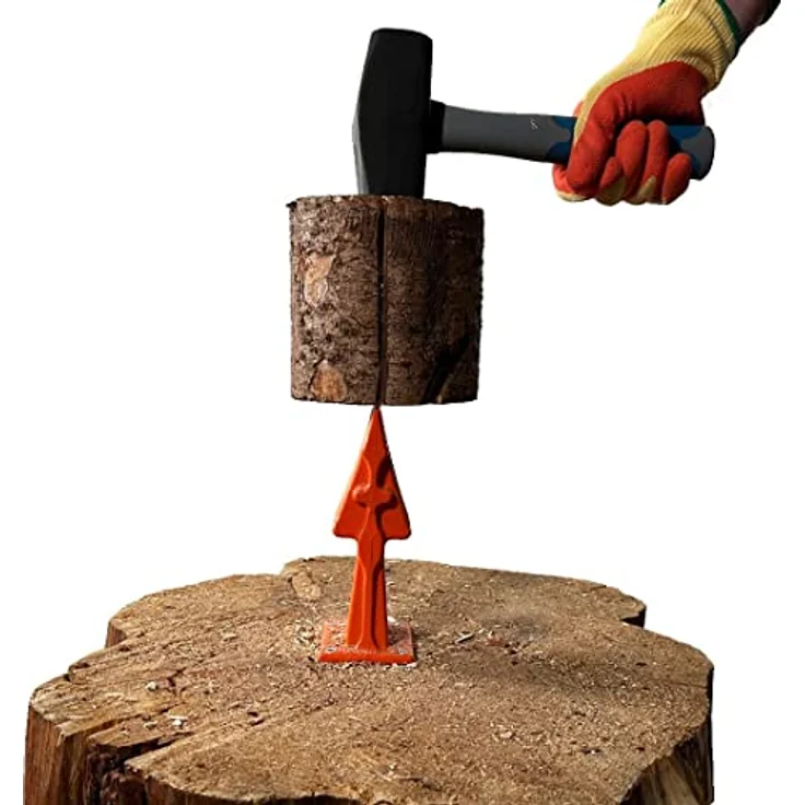 Forest Master Holzspalter Forest Master© Holzspalter 7" Aufsatz für Spaltklotz USAB, sicheres und schnelles Herstellen von Anzünd-Holz, Feuer-Holz - 18 cm Höhe, Klinge nachschleifbar - blau – Bild 4