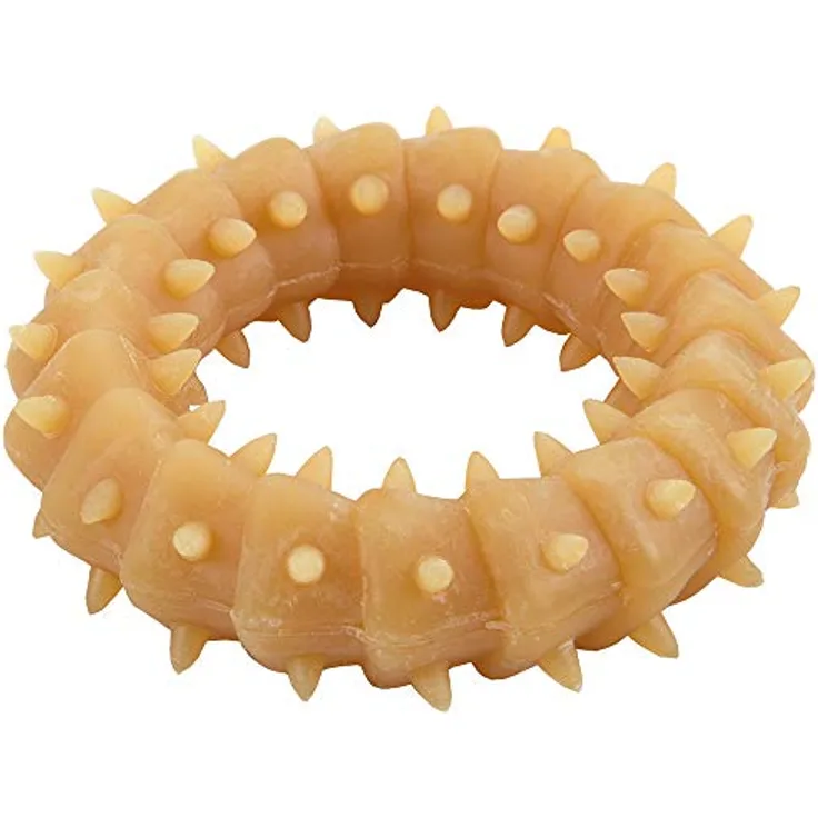 Karlie Welpenspielzeug Naturgummi, Ring mit feinen Noppen zur Zahnfleischmassage, 8 x 2 cm