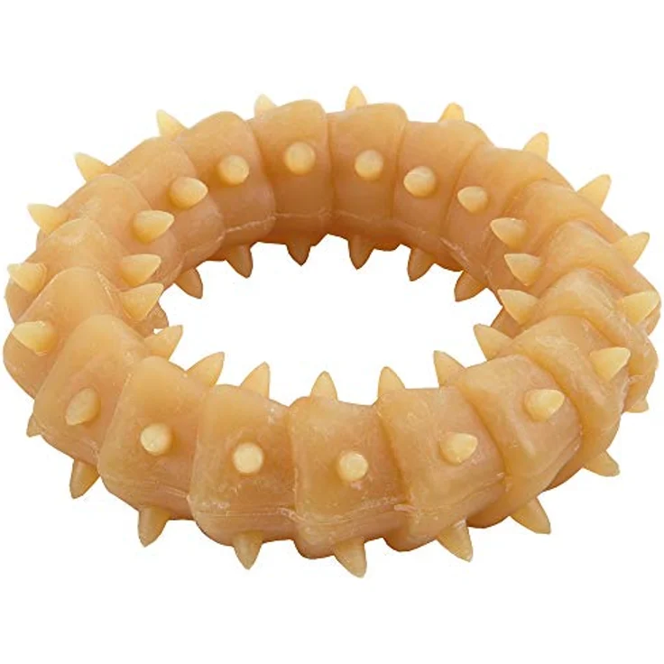 Karlie Welpenspielzeug Naturgummi, Ring mit feinen Noppen zur Zahnfleischmassage, 8 x 2 cm – Bild 1