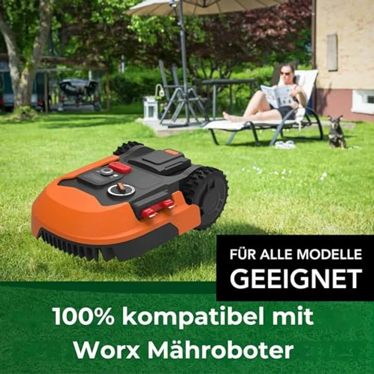 Genisys 30 Titan Ersatz Messer Klingen kompatibel für Worx Landroid (1-Loch HQ 2019 longlife 1,0 mm) + Schrauben (DIN EN 50636 geprüft) – Bild 7