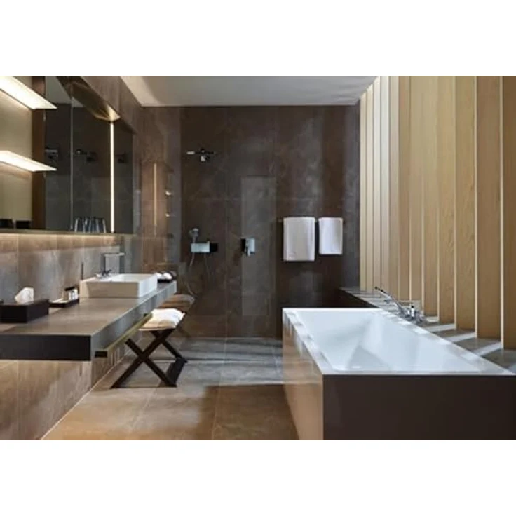 hansgrohe Wannenarmatur Metropol, Unterputz Einhebel-Wannenmischer mit Umsteller, Brushed Bronze, Durchflussmenge 21/28 l/min – Bild 3