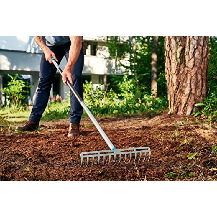Cellfast Universal-Metallrechen Ergo 370mm, 14 Zähne, Borstahl-Aluminium, SAFETOUCH™-System für optimalen Halt – Bild 4