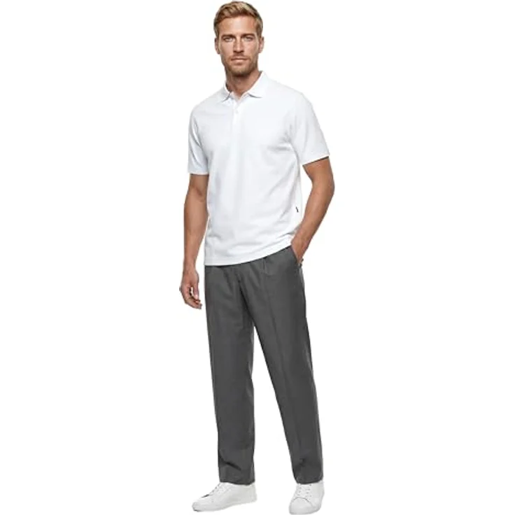 OLYMP Poloshirt Casual, Piqué-Stoff aus Baumwolle, robust und pflegeleicht, navy – Bild 2