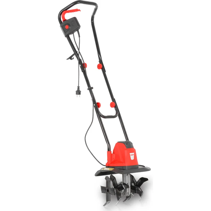 HECHT Elektro Gartenhacke 732, 750 Watt Motor mit 16 rotierenden Messern, 320 mm Arbeitsbreite, ergonomisch und leicht