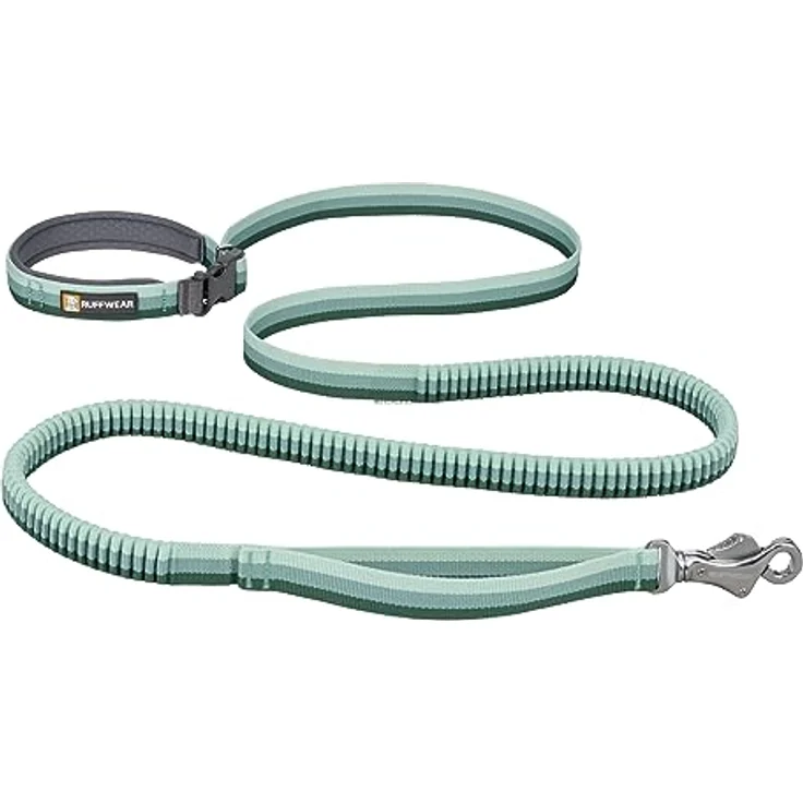 Ruffwear, Roamer Bungee-Hundeleine zum Laufen, Radfahren oder Wandern, kann mit der Hand oder ohne Hände verwendet Werden, Felsgrün, 20-30 cm – Bild 1
