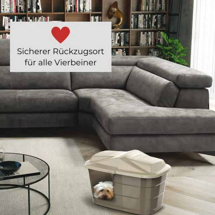 GarPet Katzenhütte Katzen Höhle Haus Bett Tier Korb Indoor Outdoor Wetterfest Kunststoff Drinnen Draußen, langlebig und leicht zu reinigen – Bild 5