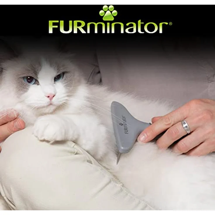 Furminator Harkenkamm für langhaarige Hunde und Katzen - Bürste zur Vorbeugung von Knoten und verfilzten Haaren, ergonomischer rutschfester Griff – Bild 5