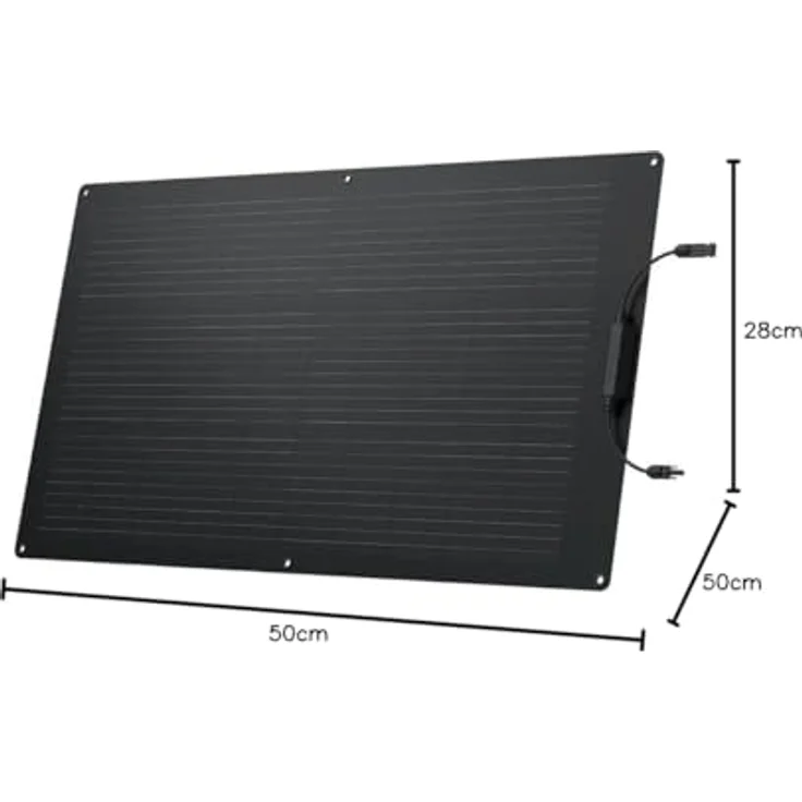 Ecoflow Solarmodul EcoFlow 100W Flexibles Solarpanel, Leicht und biegsam, IP68 Schutz – Bild 5