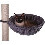 lionto Liegemulde für Kratzbäume 40 cm Durchmesser, 15 cm Tiefe dunkelgrau