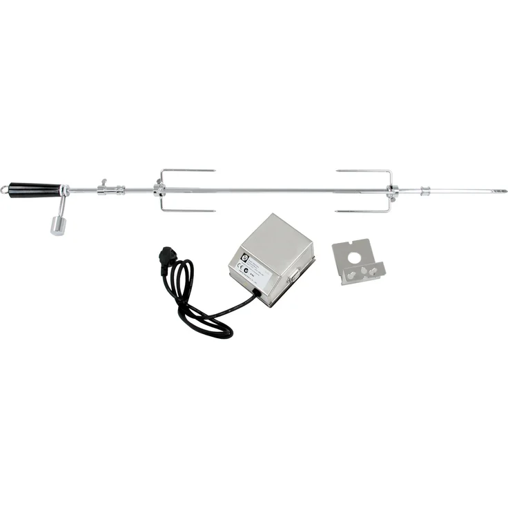 BBQ-Toro Gasgrill BBQ-Toro Grillspieß Set 90 cm, 220V - 240V, Motor, 2x Fleischnadeln – Bild 2