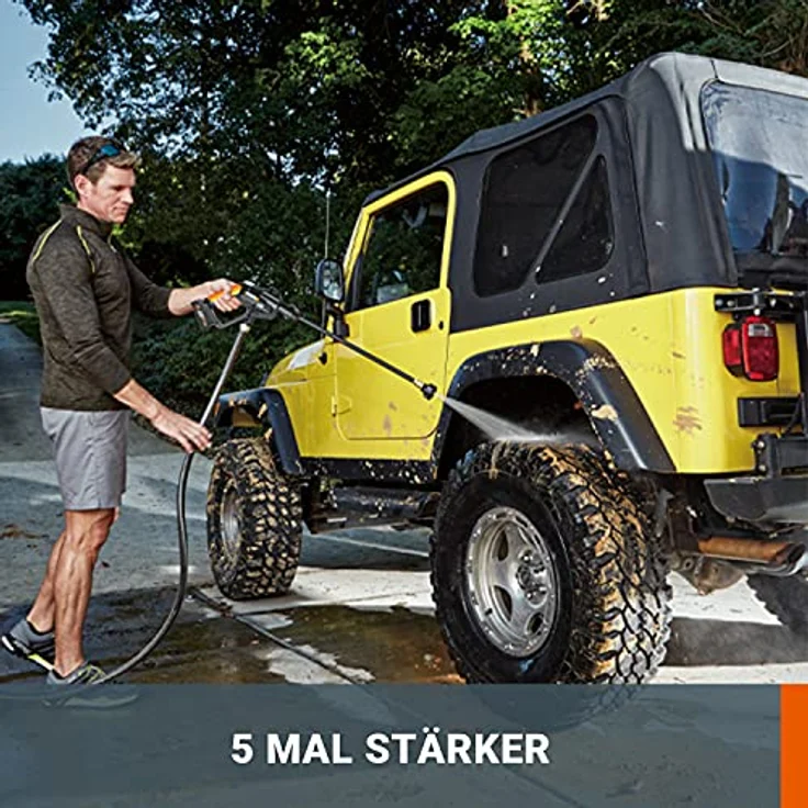 WORX WG620E.9 Akku Hochdruckreiniger Hydroshot 20VMobiler Hochdruckreiniger inkl. Multi-Sprühdüse oh – Bild 2
