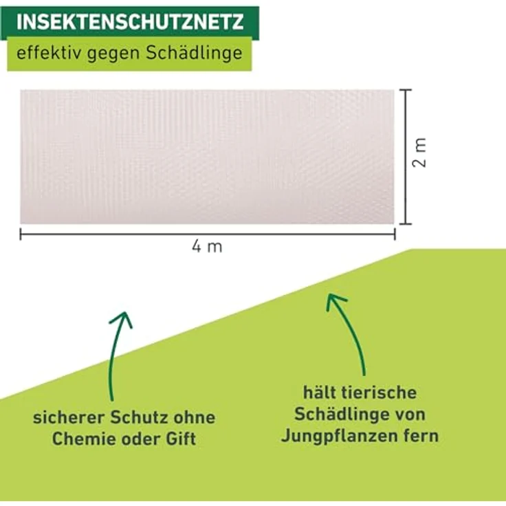 Windhager Hochbeet Tunnelbogen Komplettset, 4 x 2 m, Pflanztunnel mit Rundbögen, Insektenschutz und Wachstumsvlies, flexibel einsetzbar und wachstumsfördernd – Bild 5