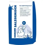 Hamann Mercatus Kies-Splitt Salzgemisch, 25 kg, effektive Eisreduzierung und griffiger Untergrund für Wintereinätze